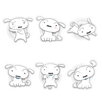 짱구 스마트 아크릴 톡 정품 거치대 홀더 흰둥이