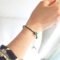 Lovely colorful heart crystal bracelet  하트 자개  크리스탈 팔찌