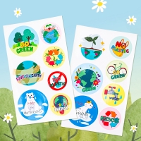 [미술샘] DIY 지구사랑 스티커 2종 Set
