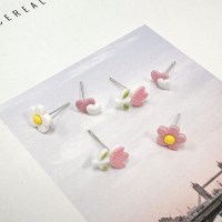 꺼글이 튤립 세트 은침귀걸이_IH