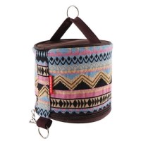 에스닉 룩  두루마리 원형 휴지 케이스