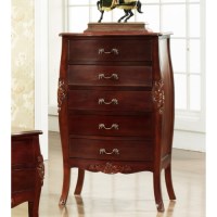클래식 유럽풍 엔틱 5단 원목 서랍장 570 / 저렴한 와이드 고급 소품