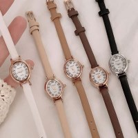 여성 클래식 빈티지 데일리 소가죽시계 (5colors)