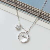 925 SILVER 실버 고래 목걸이