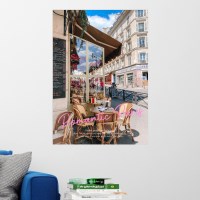 romantic paris 로맨틱 파리 종이포스터그림