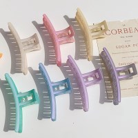 [1+1][8color] 오로라 빛 레인보우 심플 유광 파스텔 컬러 일자 집게