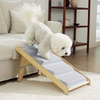 강아지 고양이 스텝 디딤 접이식 원목 펫 계단 4단 37cm