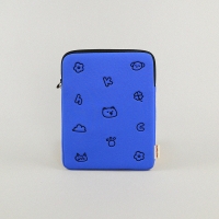 [11inch] 푸피패턴 아이패드 파우치 - 블루