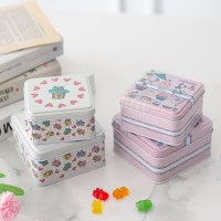 캔디 정사각 틴 케이스 2p set (2type)