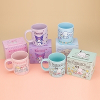 산리오 캐릭터 데일리 컬러 핸드 머그컵 380ml 4종 택1 굿즈