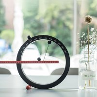 블랙앤화이트 시계추 만년달력 캘린더 집들이 선물 시계모양