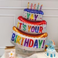 3단케익호일풍선 생일파티 이벤트용품