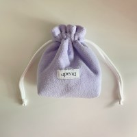 terry string pouch (lavender)