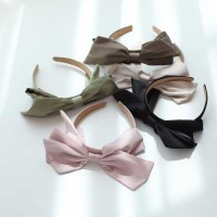 고급새틴공단 리본머리띠 5colors