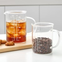 [리본제이]1+1 프리미엄 비커 내열 유리 계량컵 350ml / 유리잔