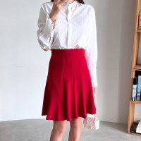 여자 빅사이즈 빨간치마 100까지 미디 스커트
