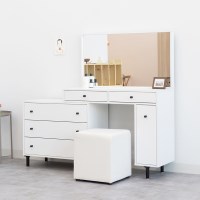 데이스 확장형 와이드거울 입식 화장대 1000