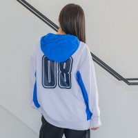 앨빈클로 사이드 컬러 블록 오버핏 후드티 DLX737 (4 COLOR)