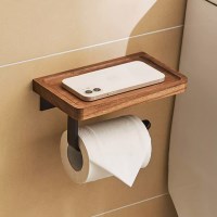 무타공 원목 욕실 화장실 화장지 휴지 걸이 (싱글A)