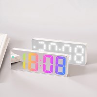 탁상 인테리어 디지털 무선 온도 습도 LED 알람 시계