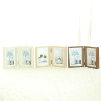 접이식 더블액자 네츄럴우드 나무 청첩장 졸업장 사진 그림 5x7 4x6