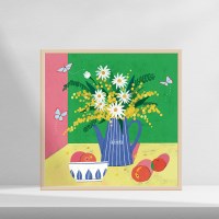 꽃, 이쿵 그림 인테리어 거실 액자