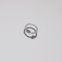 gray_hmt_ring 그레이 원석비즈 꽃반지