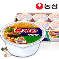농심 육개장 사발면 86g × 6개