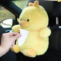 차량용 자동차 휴지걸이 오리 인형 각 티슈 휴지 케이스