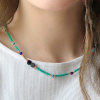 green mallorca necklace