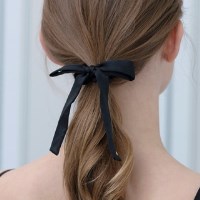logo ribbon scrunchie (2colors)