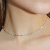 925 SILVER 디파르베 시그니쳐 심볼 체인 길이조절 초커 목걸이