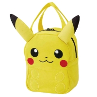 피카츄 스웨이드 토트 런치백