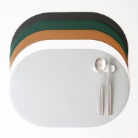 카모메키친 심플렛 폴리레더 테이블매트 식탁매트 타원 5컬러