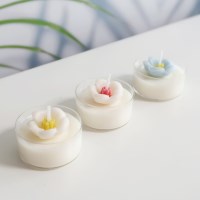 [호수공방] 벚꽃 티라이트 캔들 4p세트 선물 답례품