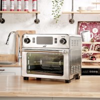 콕스타 스타크 대용량 에어프라이어 23L + 로티세리 (실버) KSEAF-50