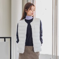 [DE LUXE] 앨빈클로 구스혼방 경량 패딩 조끼 DLX538 (4 COLOR)