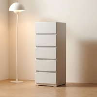 바온 5단 서랍장 400 틈새서랍 수납장 라운드모서리