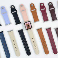 엔터콘 애플워치 모던 핀앤턱 가죽 스트랩 밴드 시계줄 10 9 SE 울트