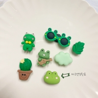 멋쟁이 개구리 7pcs 지비츠 신발파츠 세트