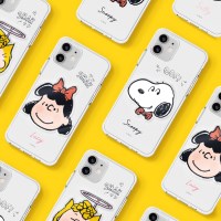 스누피 빅헤드 아크릴 스마트톡 투명젤리 케이스