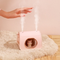 휴대용 무선 저소음 LED 무드등 듀얼 분사 가습기