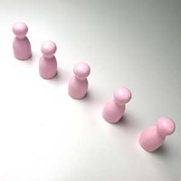 목재 게임말 핑크(5ae)