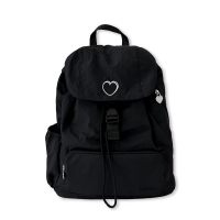 signature heart  backpack (black)