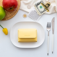 [각인가능] 가죽 2단 분리수납 식빵 카드지갑 명함지갑