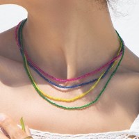 candy gemstone necklace (5colors)
