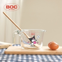 [보프렌즈] 산리오 내열유리 베이킹 오븐 눈금 계량컵 1000ml