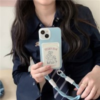 스케이트보드 곰포즈 카드포켓 스트랩 케이스