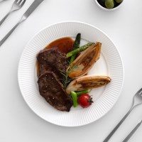 니코트 플리츠 디너 플레이트