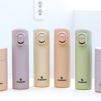 홈애니 미니 원터치 텀블러 140ml - 핑크/아이보리/그린/파스텔퍼플